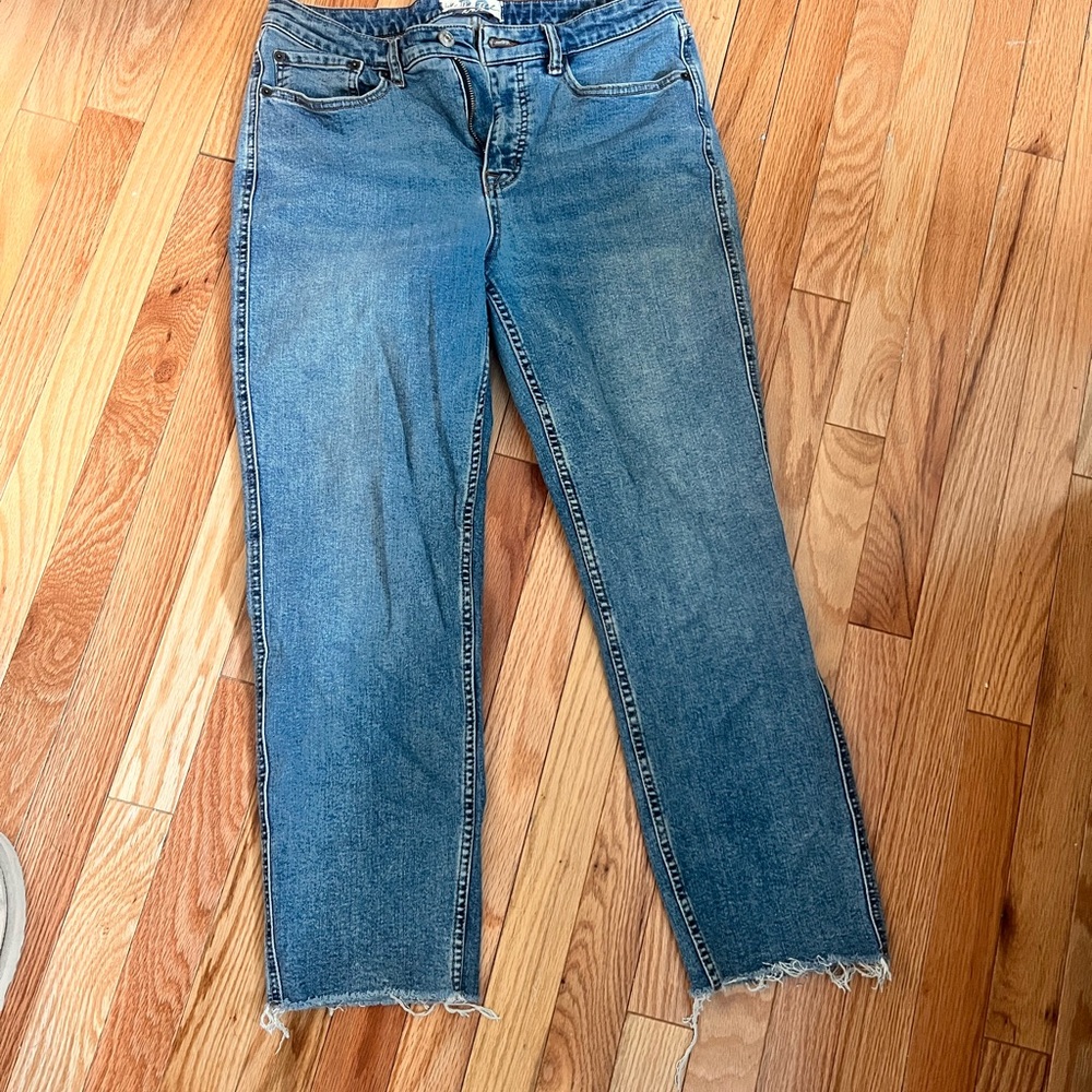 Free people Straight Leg Blue Jeans